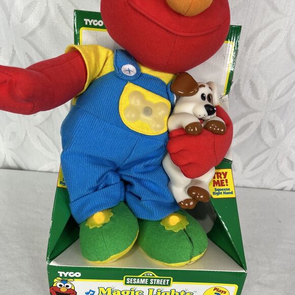 Tyco Magic Lights Elmo Musical Plush Sesame Street Lights 1997 Tested Works - Picture 10 of 12